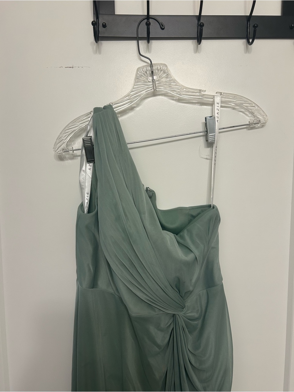 Azazie Brooke Floor Length One-Shoulder Maxi Dress - Picture 4 of 14